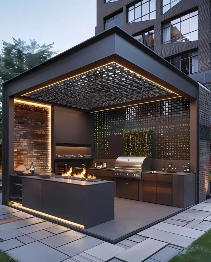  تصميم برجولات مخصصة لجلسات خارجية
